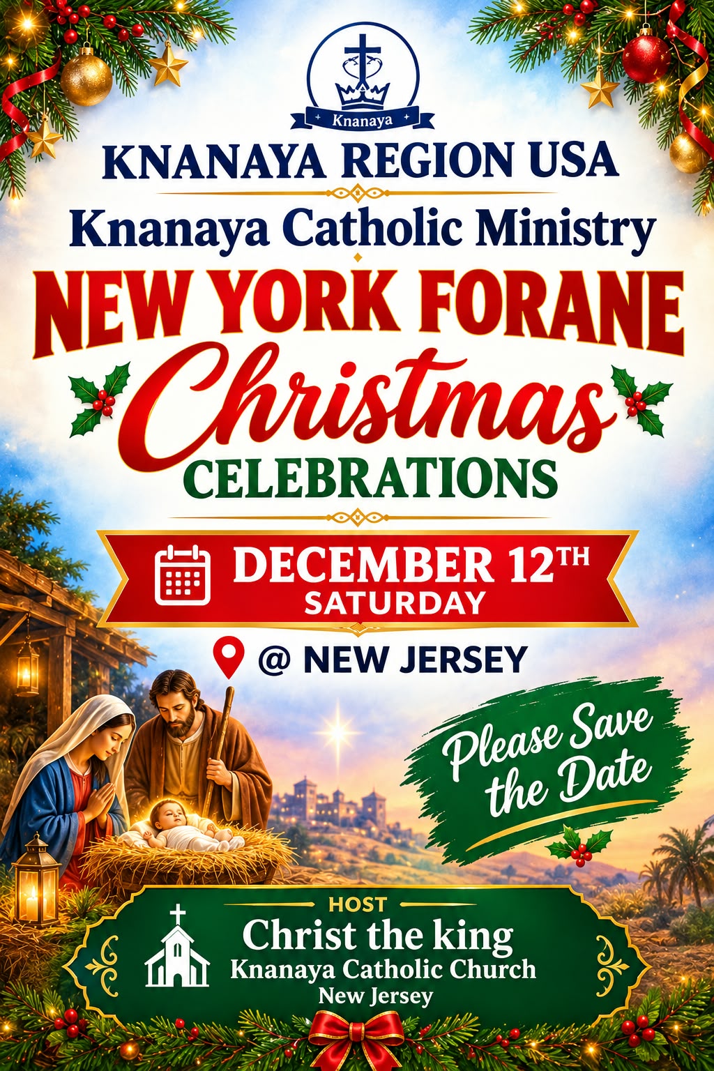 Christmas Caroling Schedule flyer